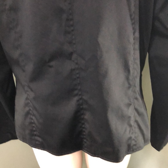 Coldwater Creek Blazer Black Cotton Size Large - Picture 6 of 11